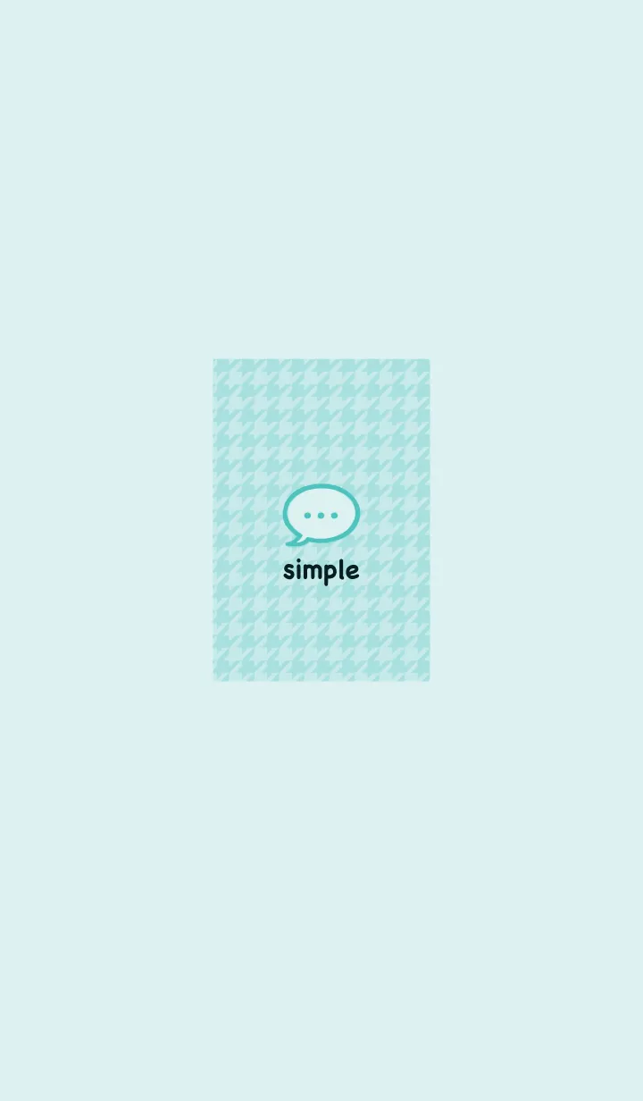 [LINE着せ替え] 千鳥格子(シーグリーン)の画像1