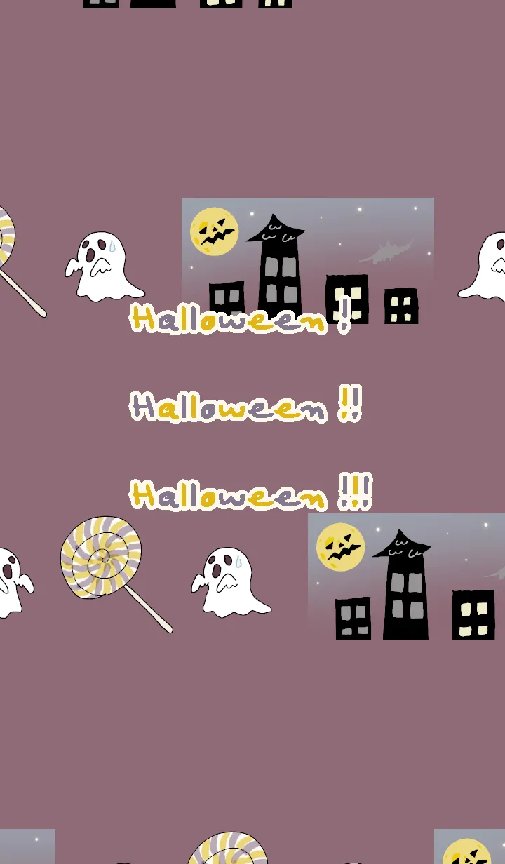 [LINE着せ替え] Halloween ！ Halloween ！！ Halloween ！！！②の画像1