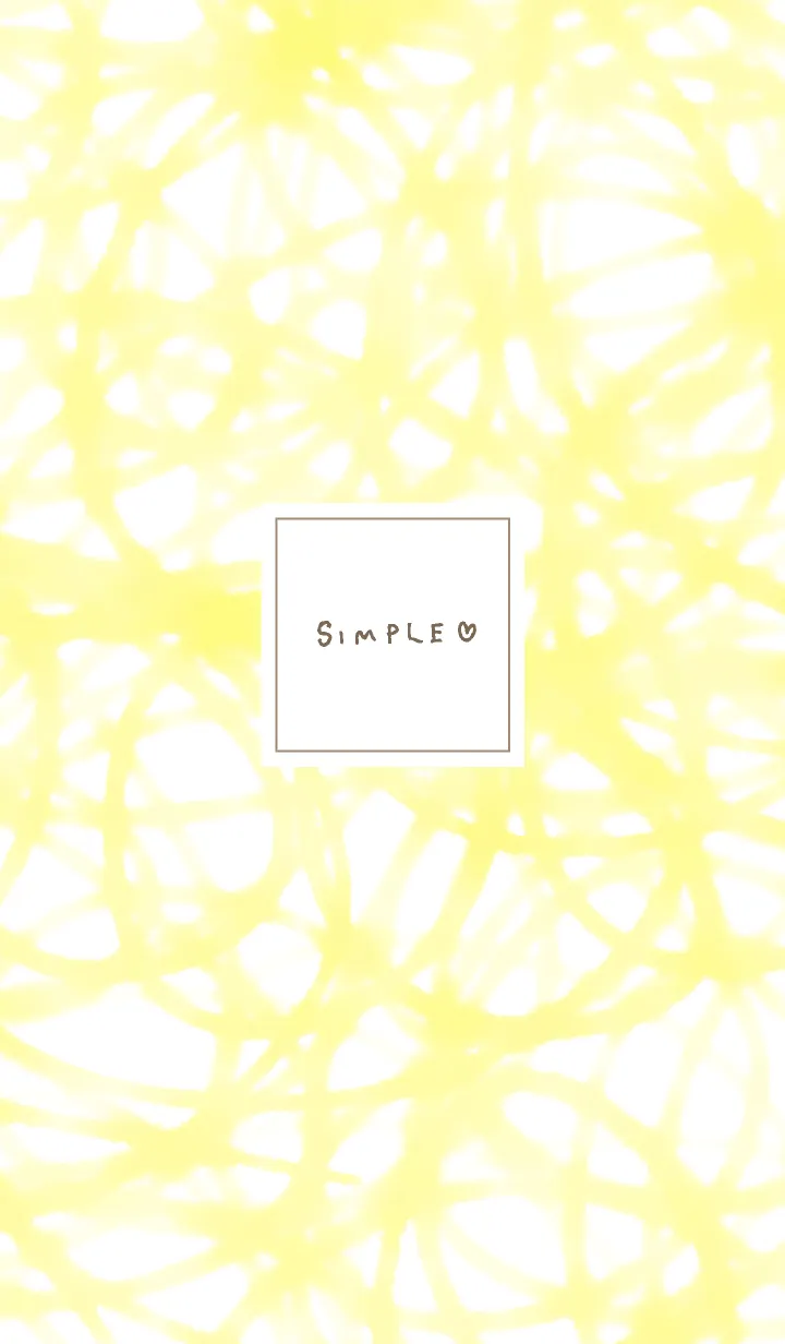 [LINE着せ替え] シンプル線くるくる黄色3の画像1