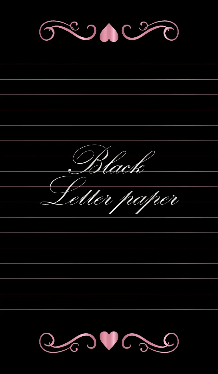 [LINE着せ替え] Black Letter paper *GLOSSYPINK 14*の画像1