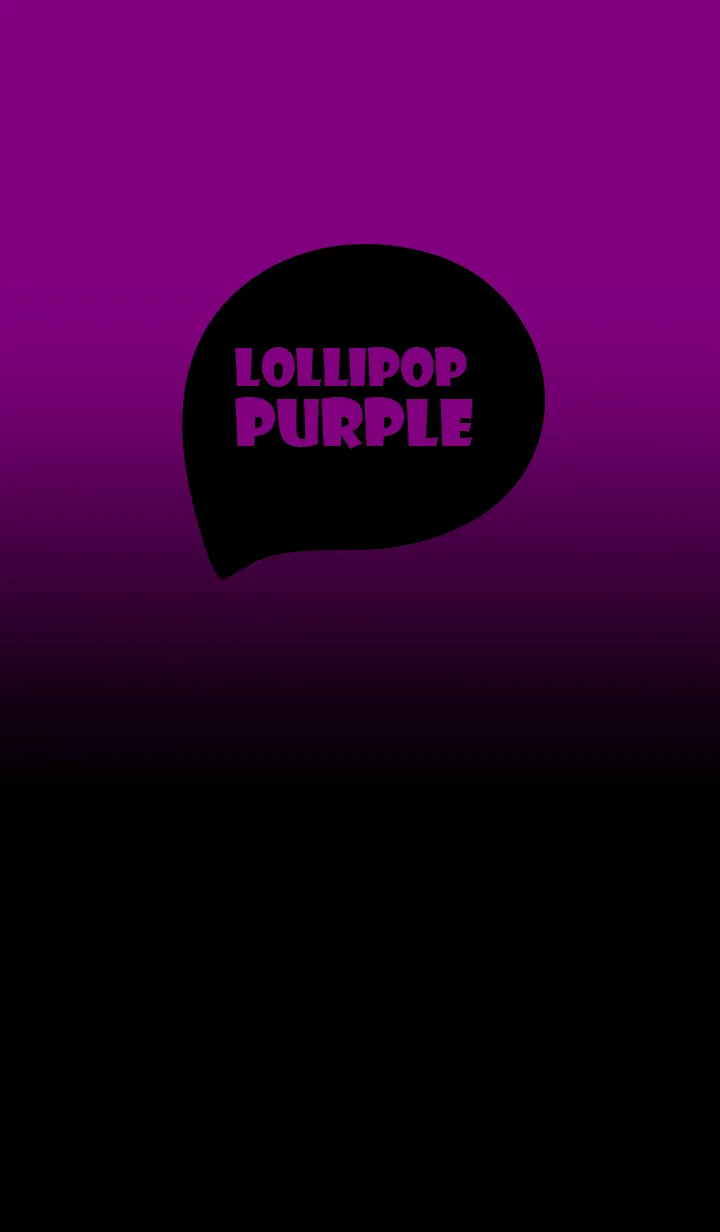 [LINE着せ替え] Black & Lollipop Purple Theme (JP)の画像1