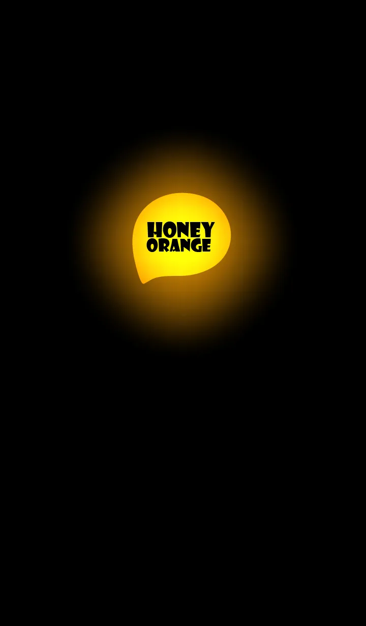 [LINE着せ替え] Honey Orange In Black v.10 (JP)の画像1