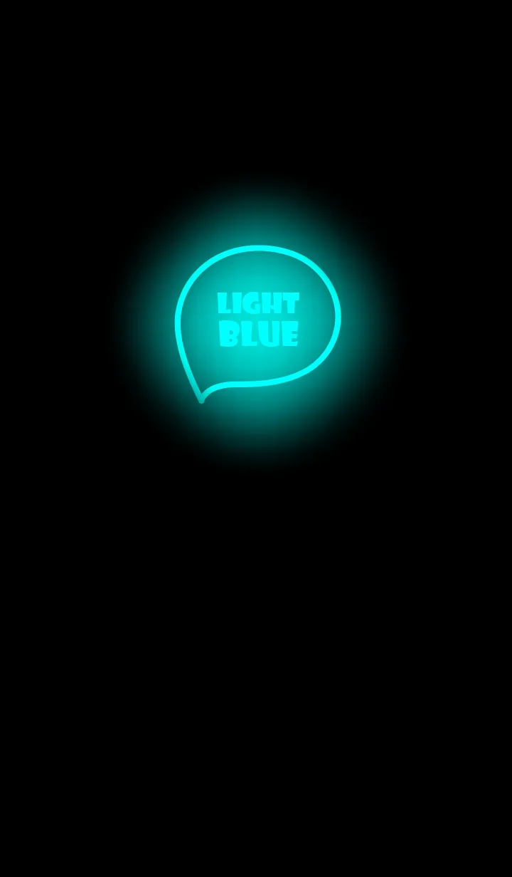 [LINE着せ替え] Light Blue  Neon Theme Ver.6 (JP)の画像1