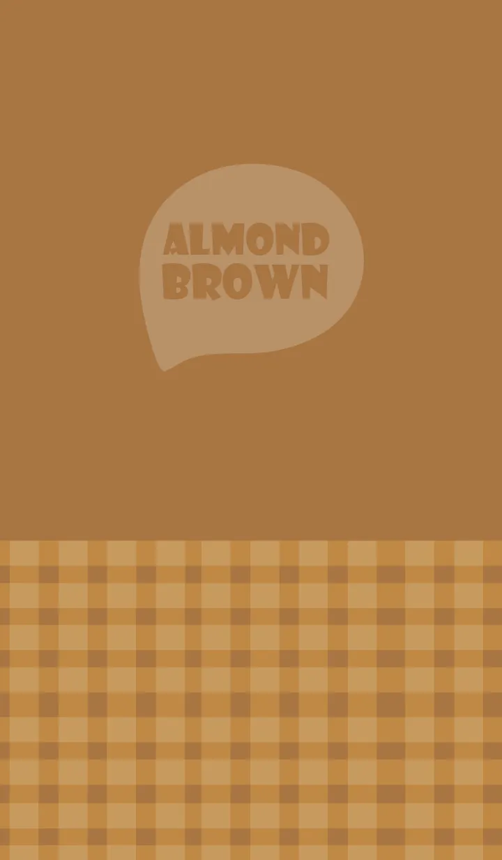 [LINE着せ替え] Almond Brown Plaid  Theme (JP)の画像1