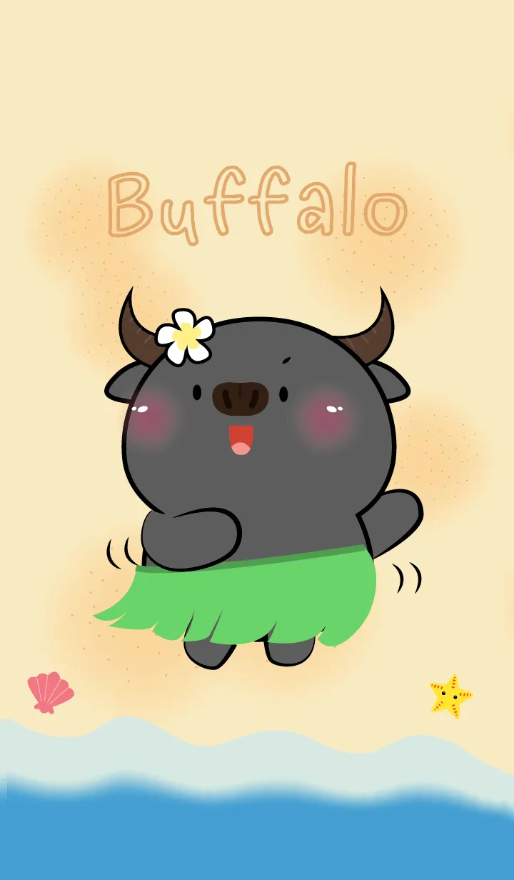 [LINE着せ替え] Buffalo Let Go to the Beach Theme (JP)の画像1