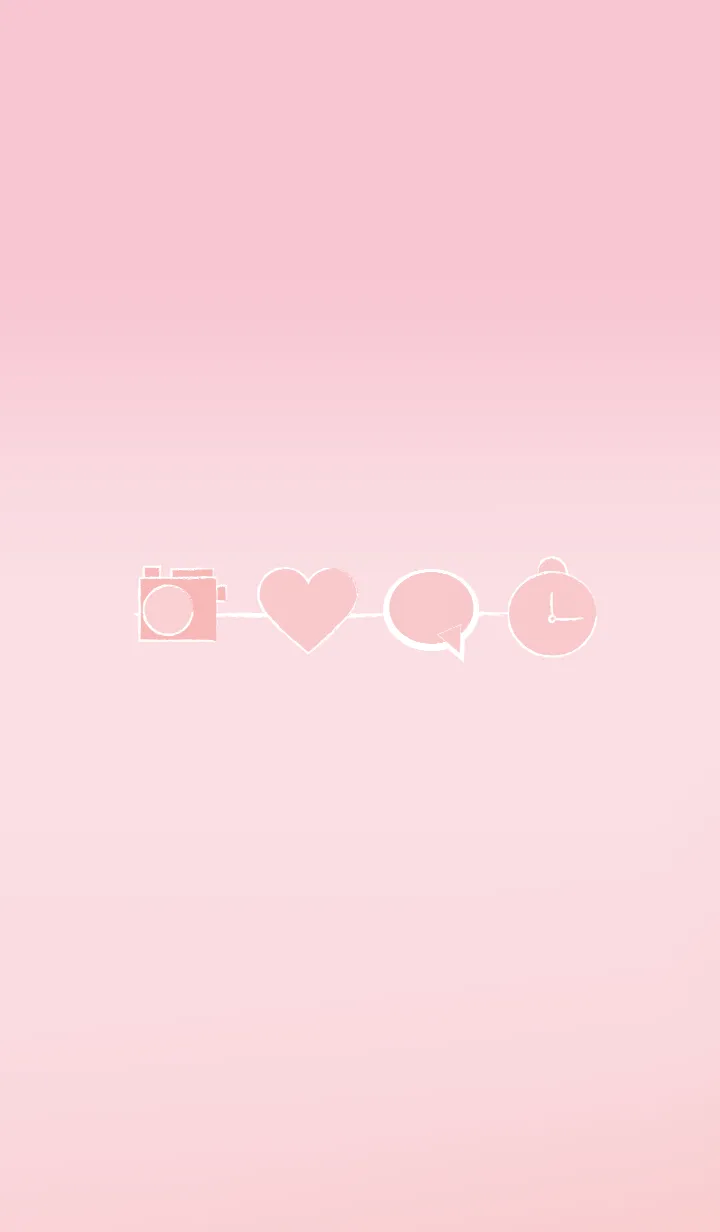 [LINE着せ替え] Simple pink tone theme v.3 JPの画像1