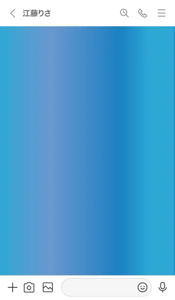[LINE着せ替え] Simple Gradation -GlossyBlue 16-の画像3