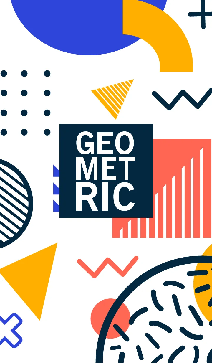 [LINE着せ替え] Basic Flat Geometricの画像1