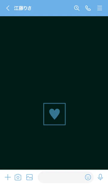 [LINE着せ替え] ボックス ハート 043の画像3