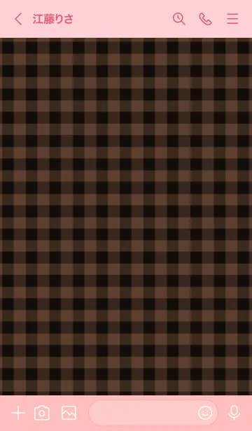 [LINE着せ替え] ザ ハート チェック 67の画像3