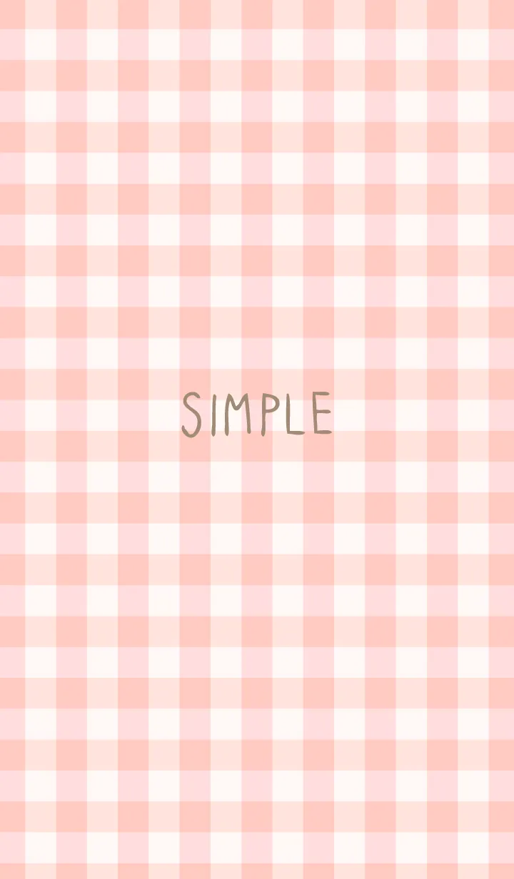 [LINE着せ替え] ギンガムチェック ピンクの画像1