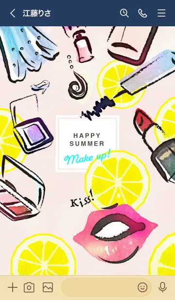 [LINE着せ替え] HAPPY SUMMER MAKE UP！ 3の画像3