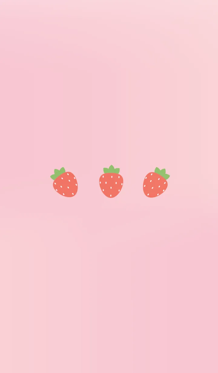 [LINE着せ替え] Pink strawberry theme JPの画像1