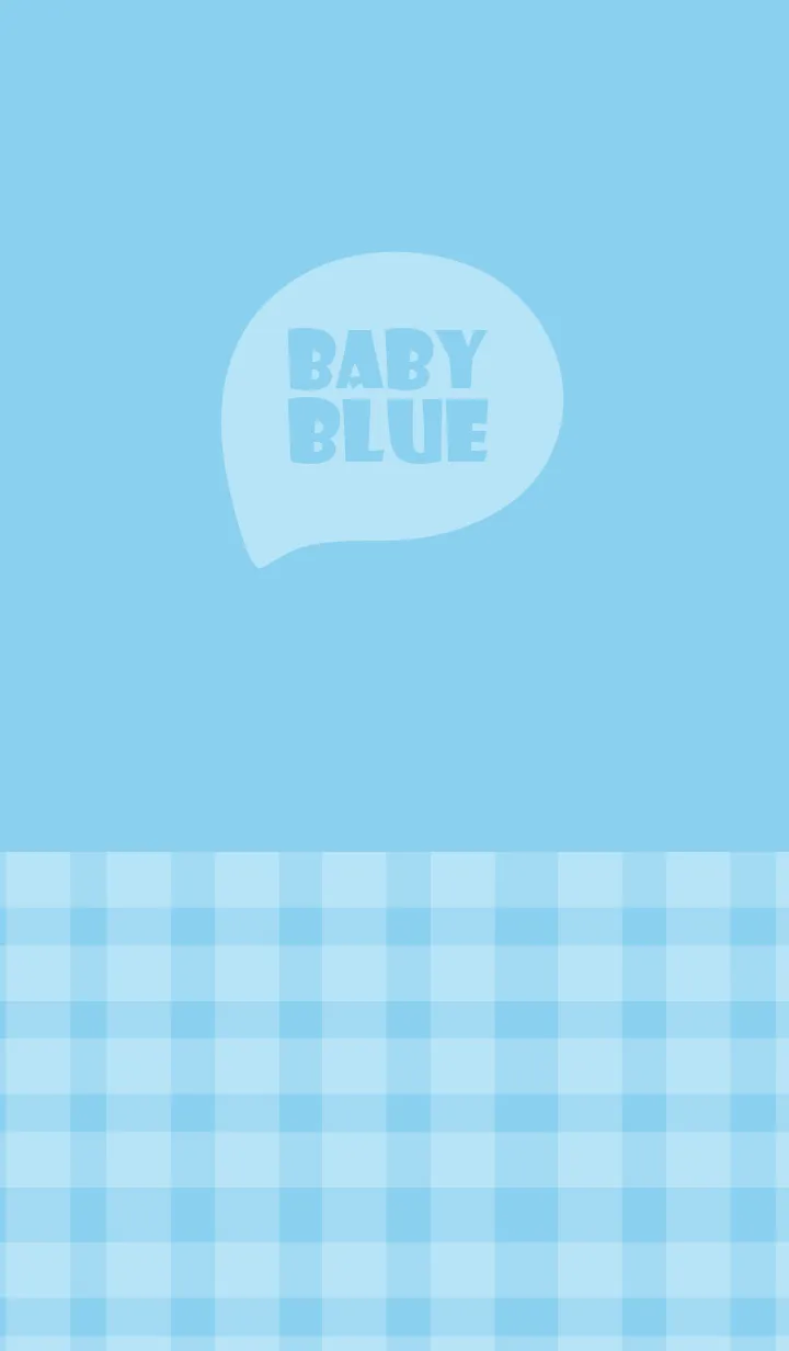 [LINE着せ替え] Baby Blue  Plaid Theme (JP)の画像1