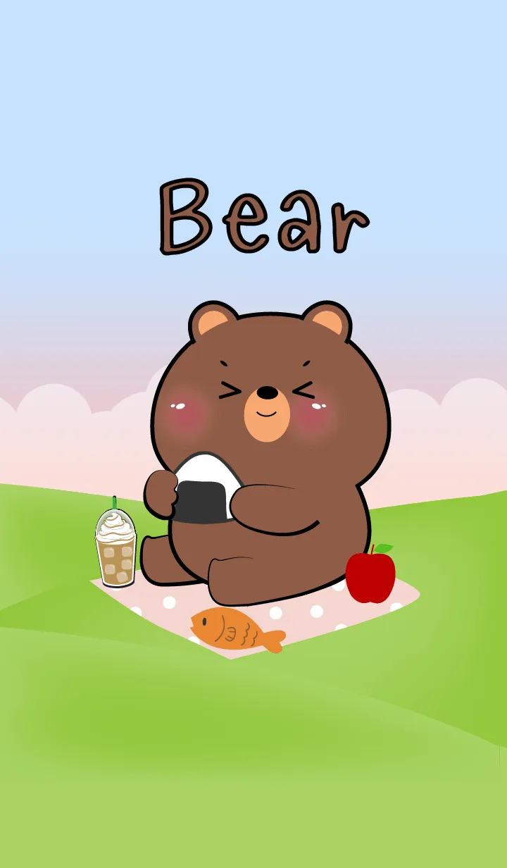 Picnic Cute  Bear Theme (JP)の着せ替えメイン画像