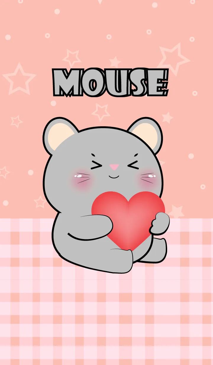 [LINE着せ替え] Very Lovely Grey Mouse Theme (JP)の画像1