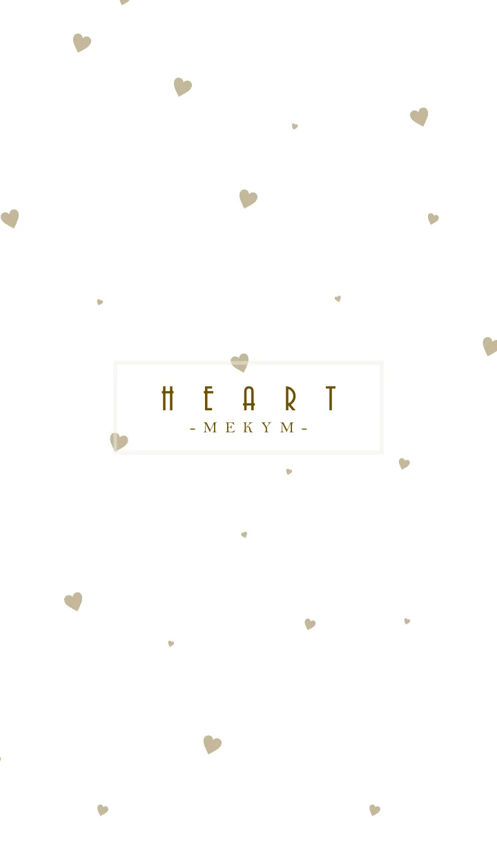 [LINE着せ替え] HEART-Beige.MEKYM 15の画像1