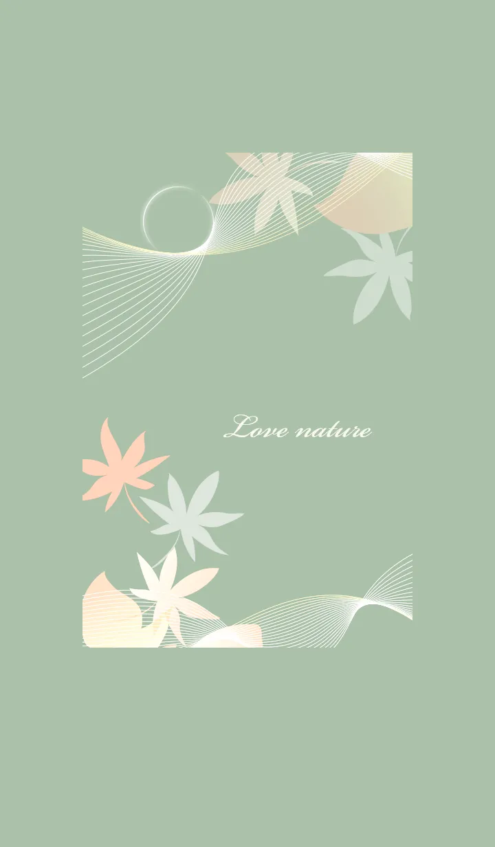 [LINE着せ替え] ～ナチュラル♥グリーン05_1～の画像1