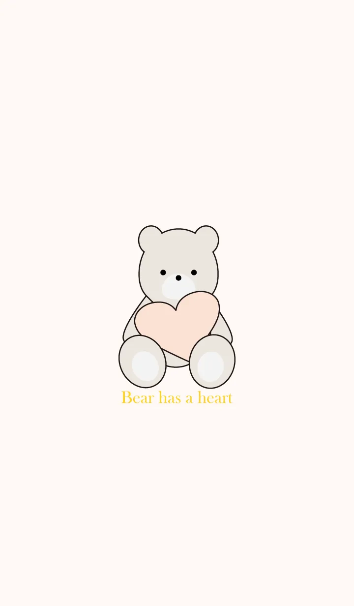 [LINE着せ替え] Bear has a heart 7の画像1