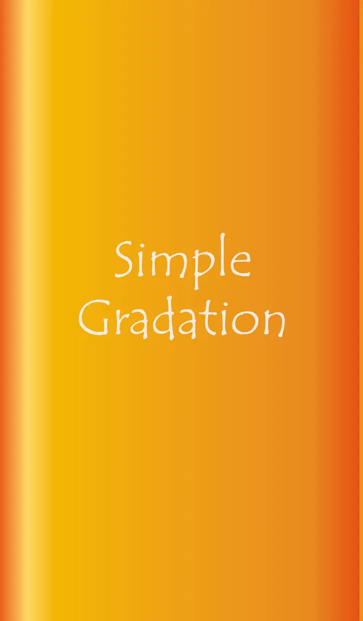 [LINE着せ替え] Simple Gradation -GlossyOrange 5-の画像1