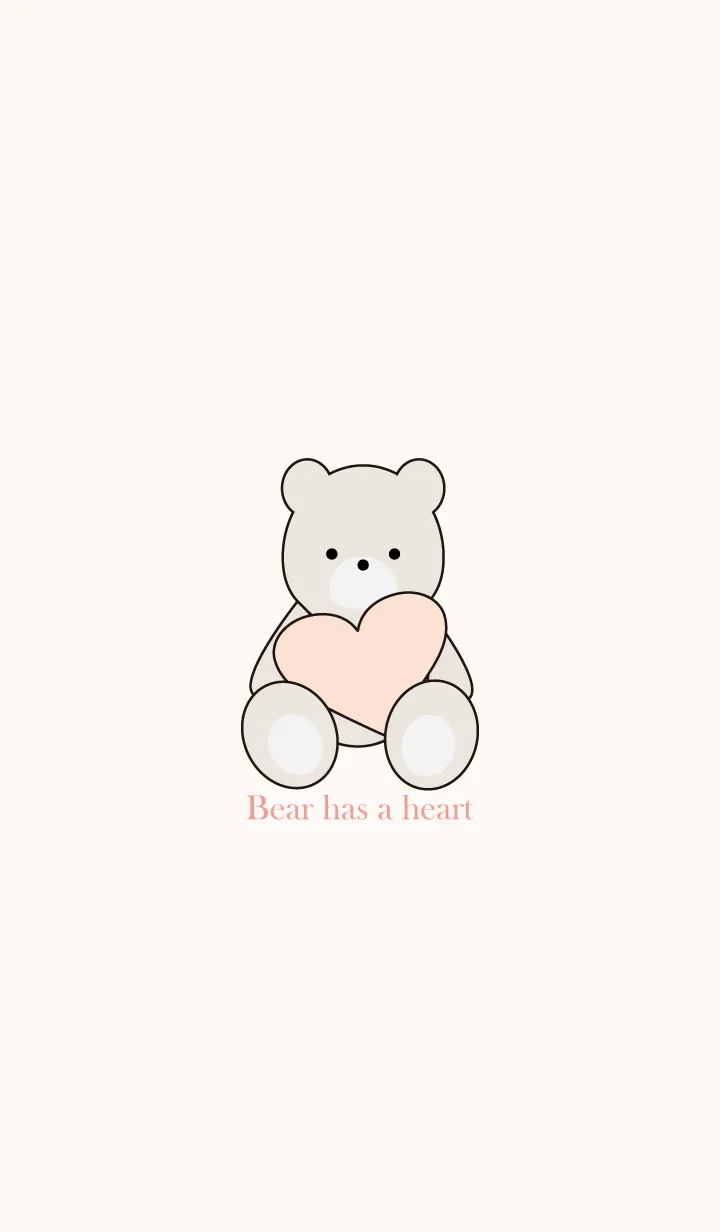 [LINE着せ替え] Bear has a heart 5の画像1