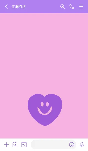 [LINE着せ替え] スマイル ハート _49の画像3