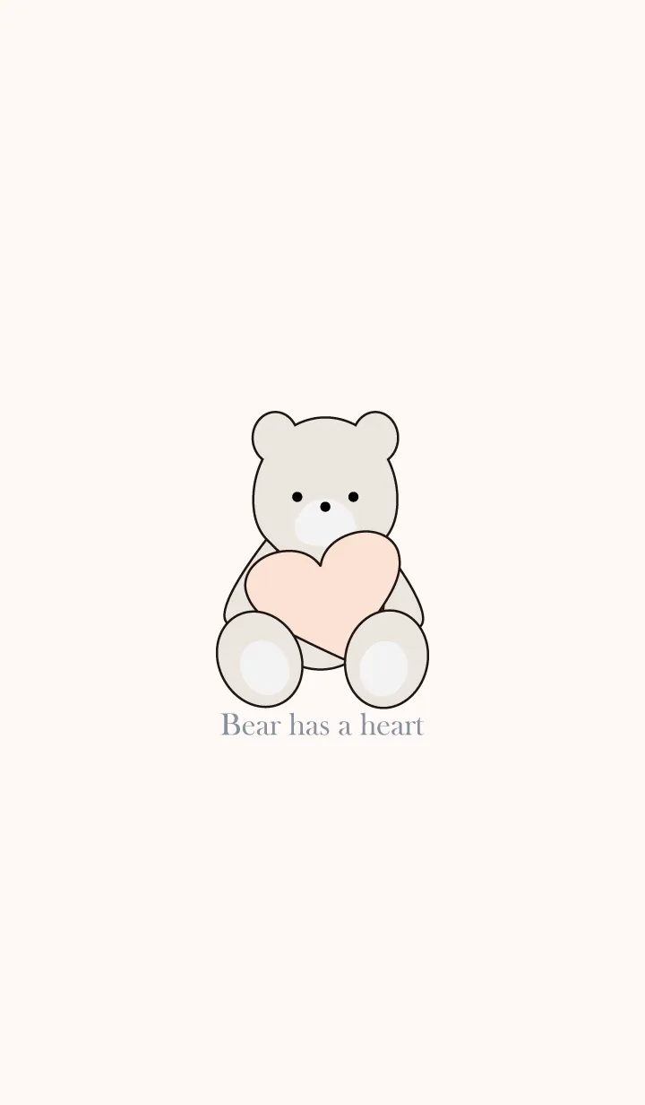 [LINE着せ替え] Bear has a heart 8の画像1