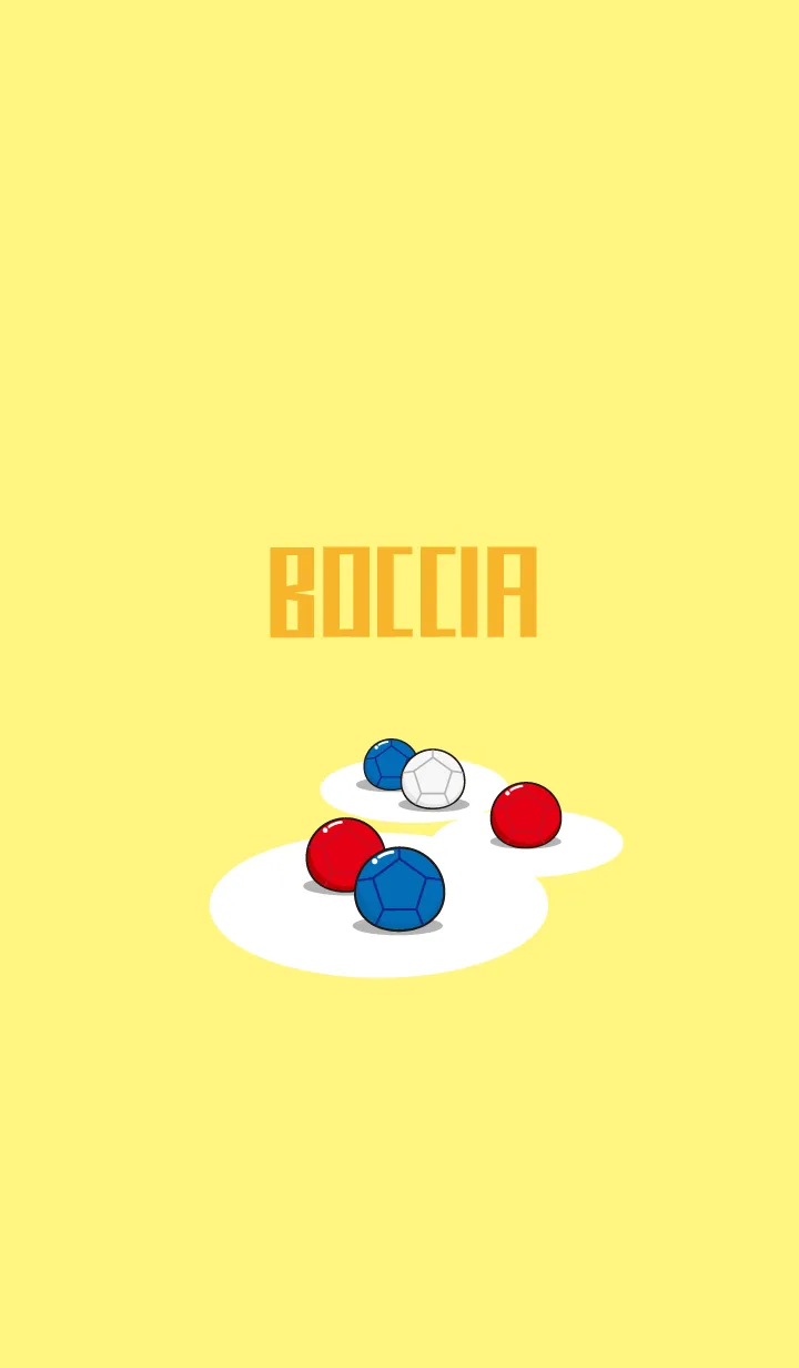 [LINE着せ替え] ボッチャ シンプルイエローの画像1