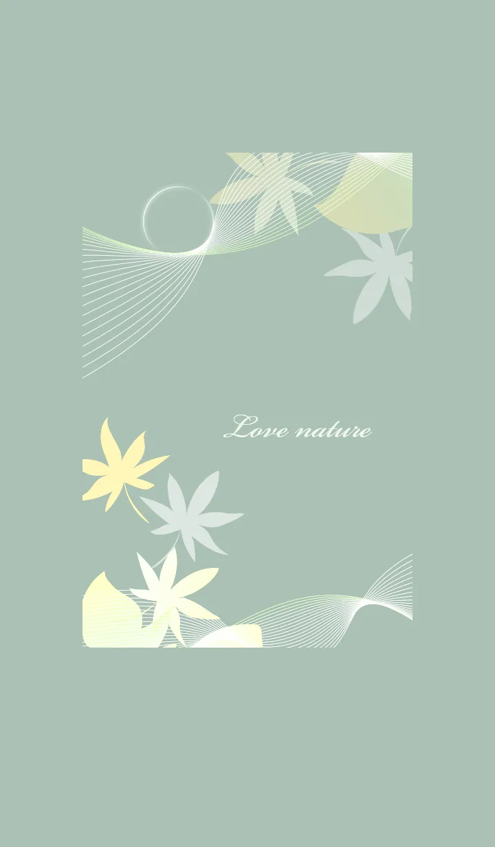 [LINE着せ替え] ～ナチュラル♥グリーン06_1～の画像1