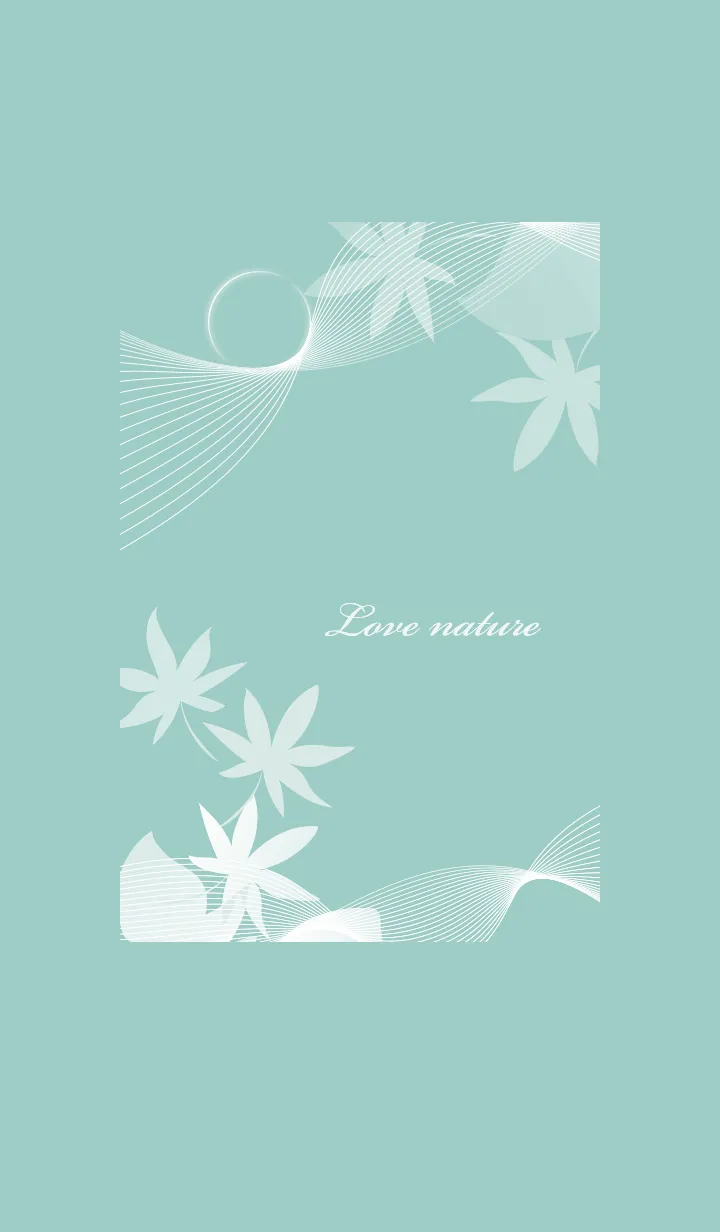 [LINE着せ替え] ～ナチュラル♥ブルーグリーン14_1～の画像1