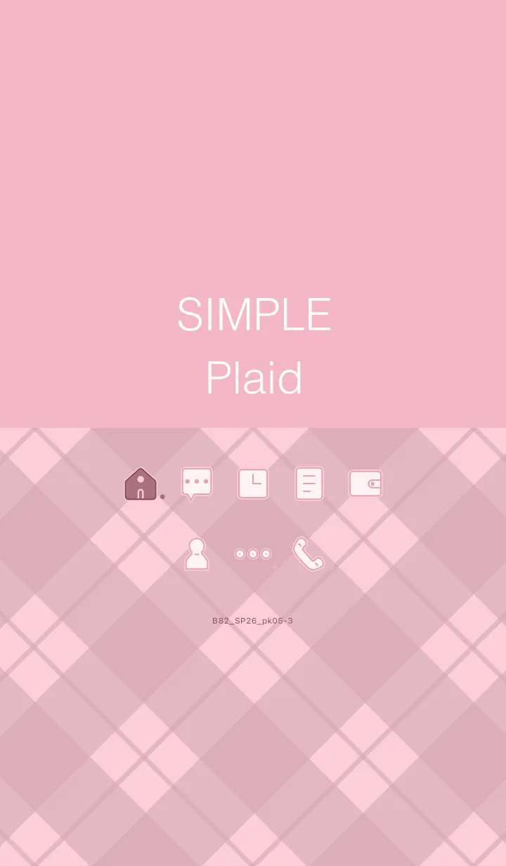 [LINE着せ替え] B82.26_ピンク5-3の画像1