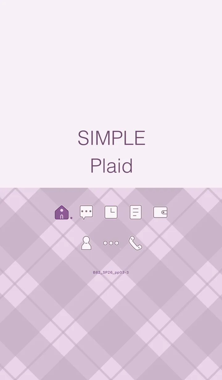 [LINE着せ替え] B82.26_パープル3-3の画像1