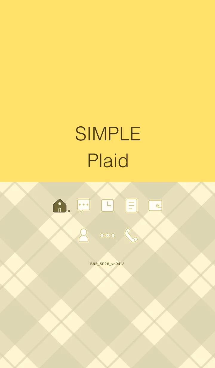 [LINE着せ替え] B82.26_イエロー4-3の画像1