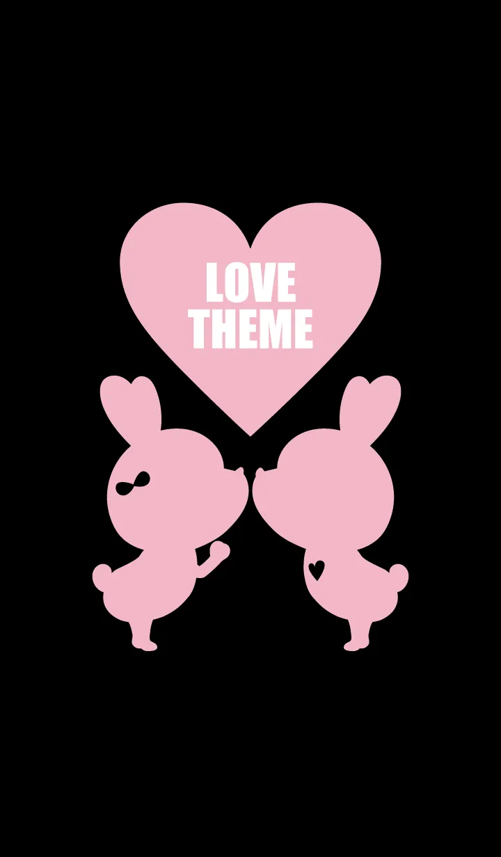 [LINE着せ替え] LOVE THEME BLACK & PINK..2の画像1