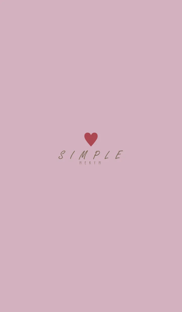 [LINE着せ替え] DUSKY PINK BROWN.SIMPLE -HEART- 29の画像1