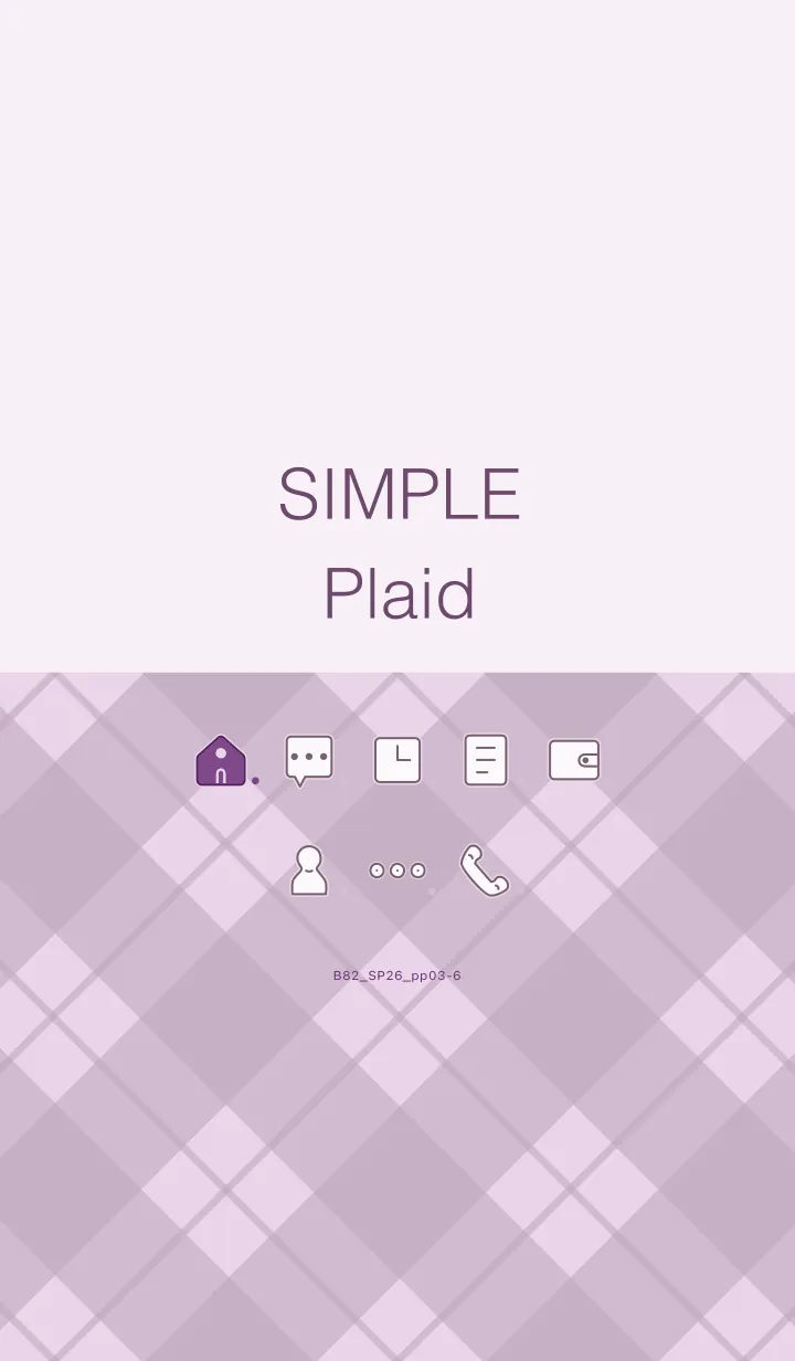 [LINE着せ替え] B82.26_パープル3-6の画像1