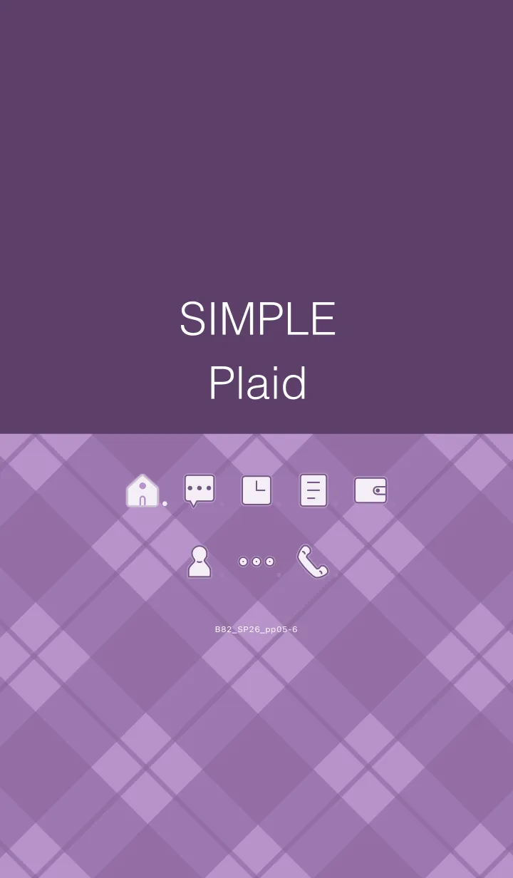 [LINE着せ替え] B82.26_パープル5-6の画像1