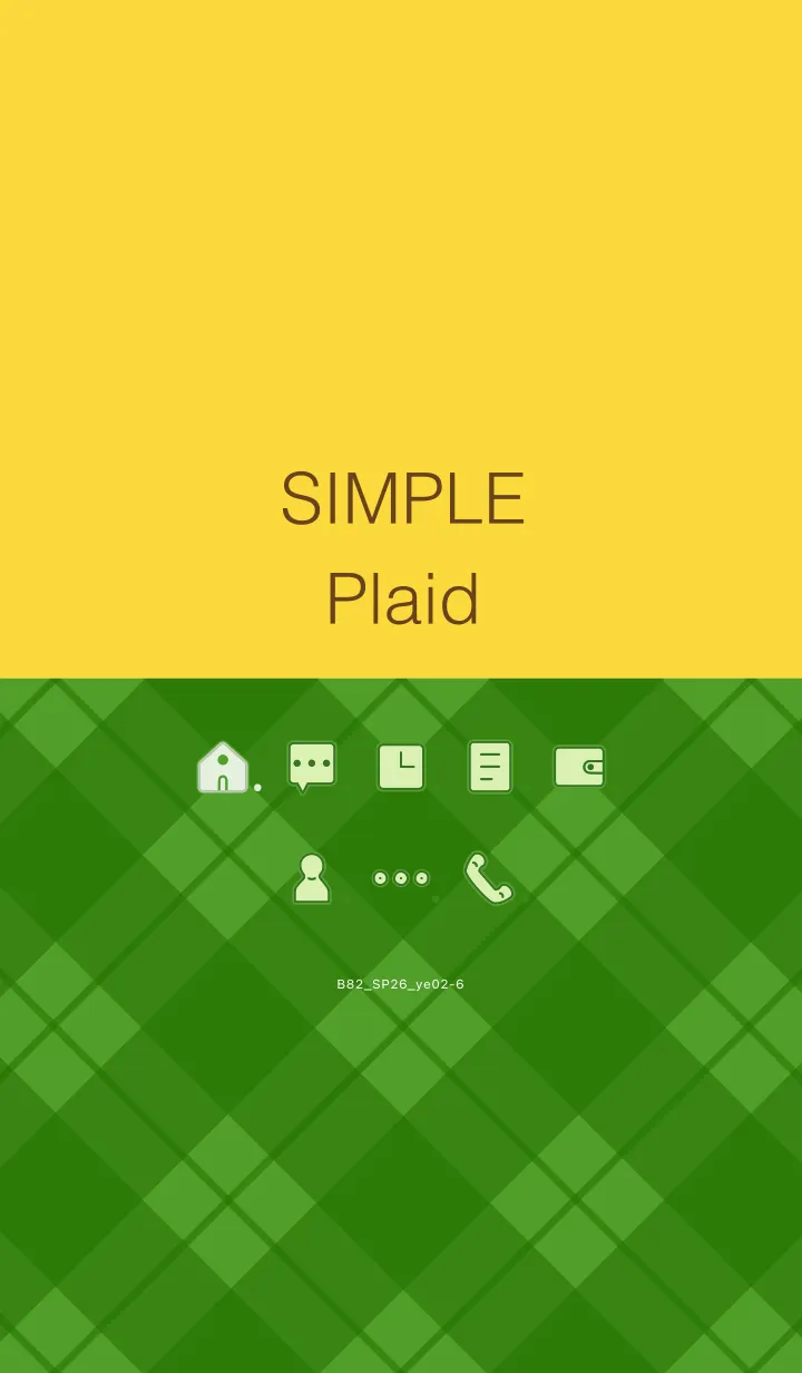 [LINE着せ替え] B82.26_イエロー2-6の画像1