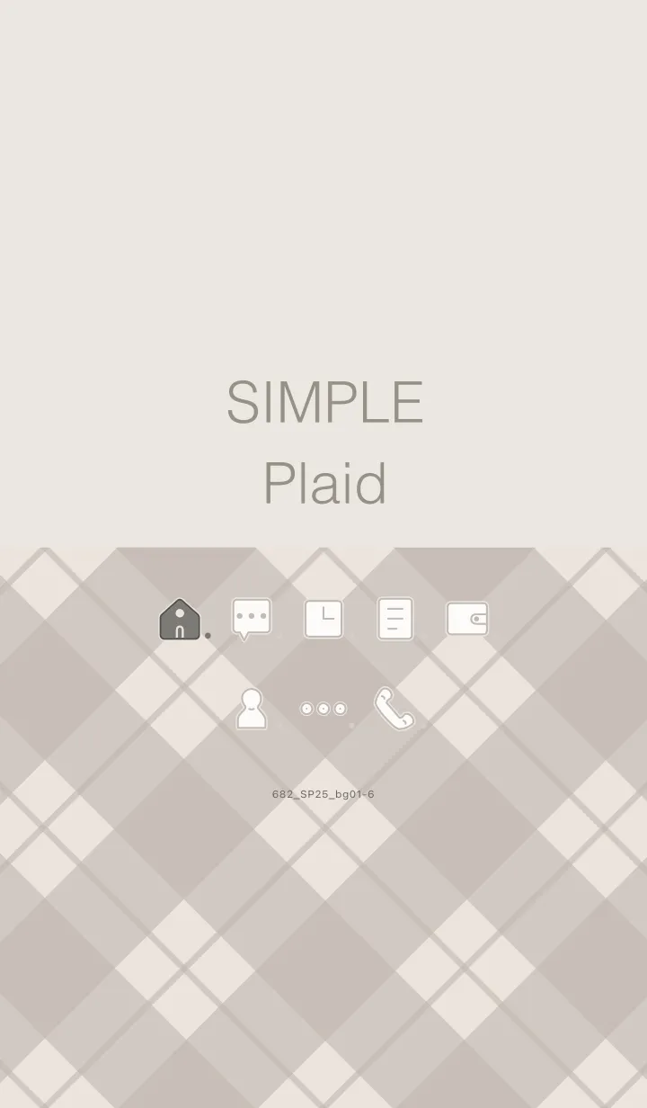 [LINE着せ替え] 682.25_ベージュ1-6の画像1