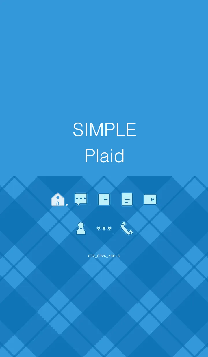 [LINE着せ替え] 682.25_ブルー1-6の画像1