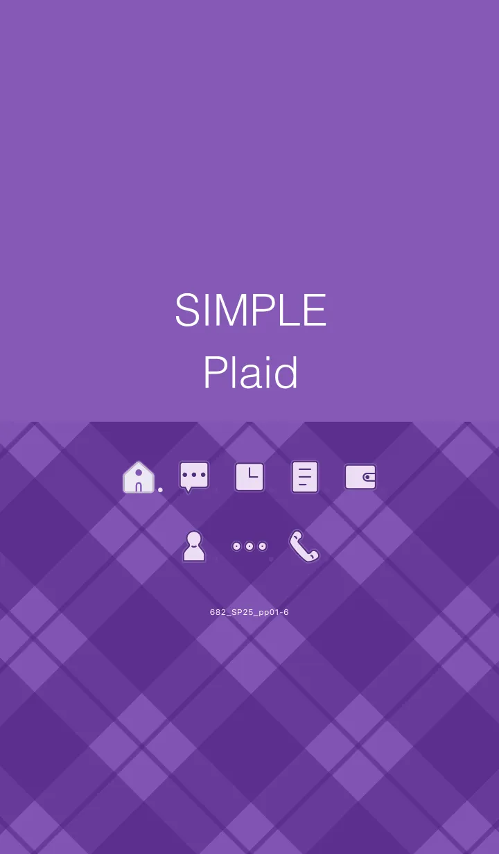 [LINE着せ替え] 682.25_パープル1-6の画像1
