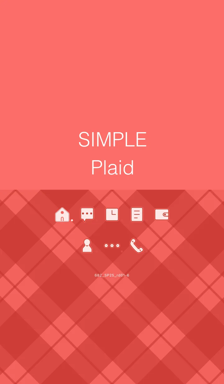 [LINE着せ替え] 682.25_レッド1-6の画像1