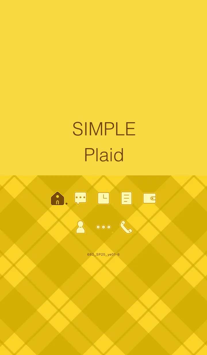 [LINE着せ替え] 682.25_イエロー1-6の画像1