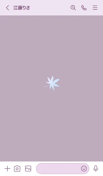 [LINE着せ替え] ～ナチュラル♥パープルグレー22_1～の画像3