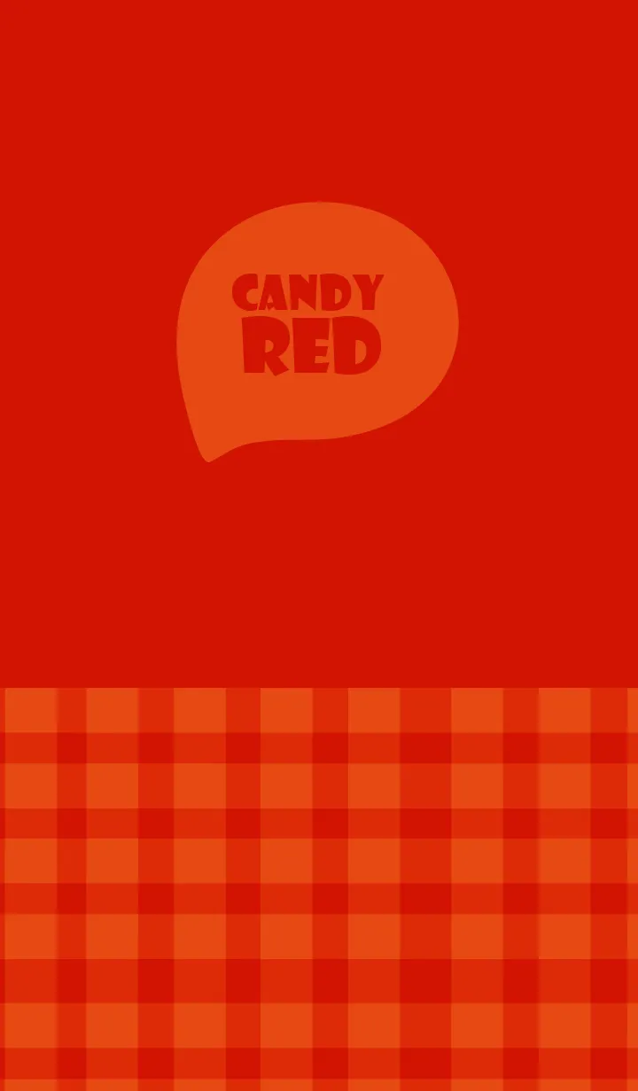 [LINE着せ替え] Candy Red  Plaid Theme (JP)の画像1