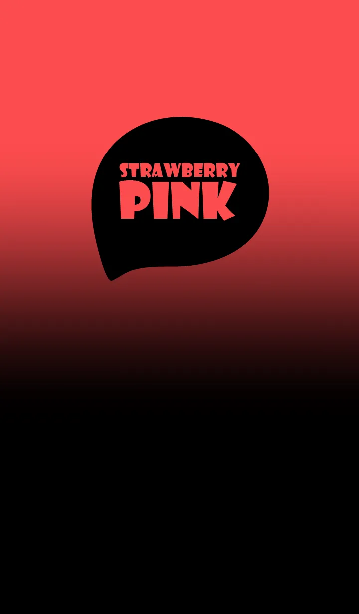 [LINE着せ替え] Black & Strawberry Pink  Theme (JP)の画像1