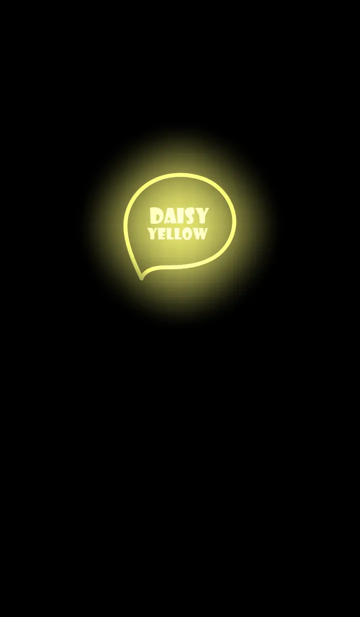 [LINE着せ替え] Daisy yellow Neon Theme Ver.6 (JP)の画像1