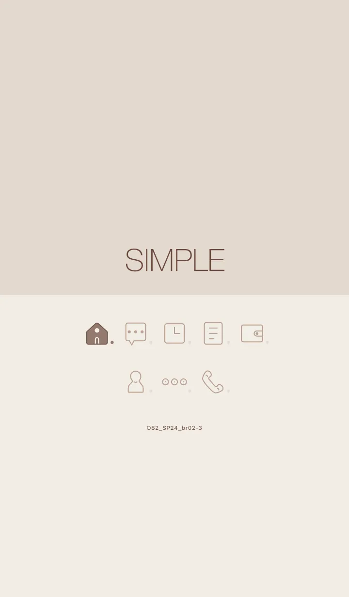 [LINE着せ替え] O82_24_ブラウン2-3の画像1