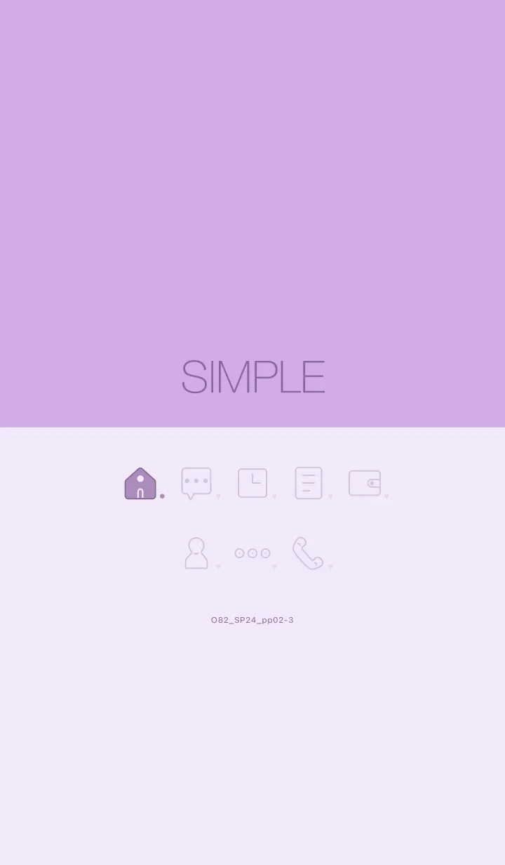 [LINE着せ替え] O82_24_パープル2-3の画像1