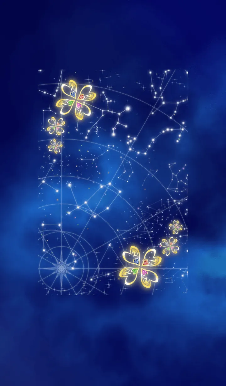 [LINE着せ替え] 12星座 射手座 星図Ver. 星座の画像1